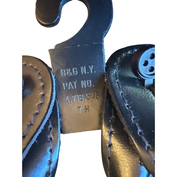 Mens 100% Silk Adjustable Suspenders With Leather Button Tabs - Picture 4 of 5